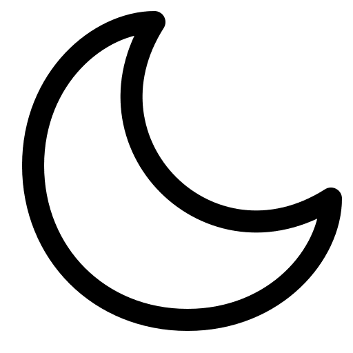 Moon Symbol Free Open-Source SVG Icon (Bytesize Icons)