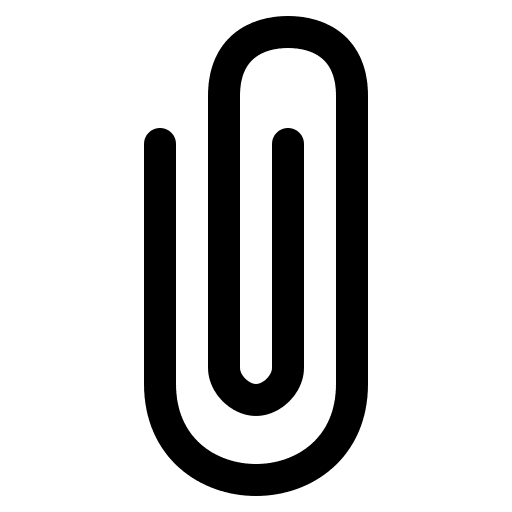 Paperclip Attachment Free Open-Source SVG Icon (Bytesize Icons)