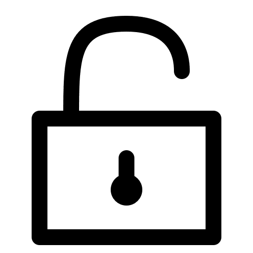 Unlock Symbol Free Open-Source SVG Icon (Bytesize Icons)