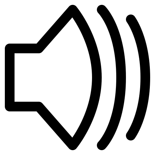 Volume Control Free Open-Source SVG Icon (Bytesize Icons)