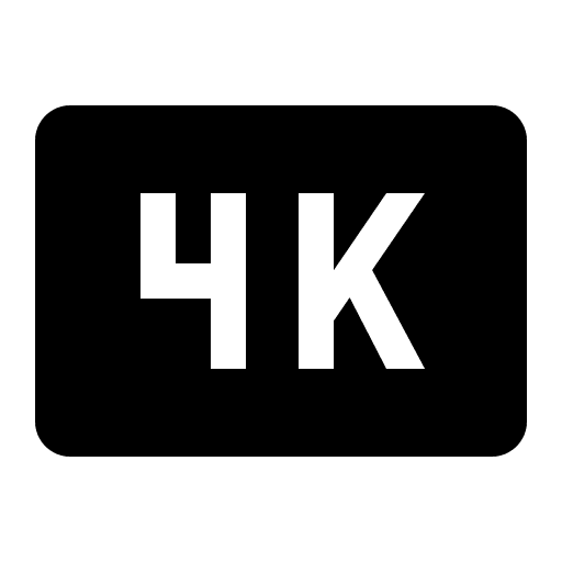 4K Resolution Video (Filled) Free Open-Source SVG Icon (Carbon)