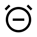 Alarm with Subtraction Function (Carbon) Free Open-Source SVG Icon