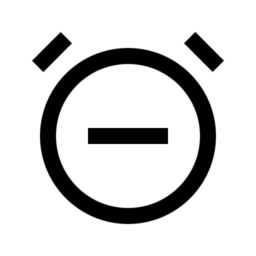 Alarm with Subtraction Function (Carbon) Free Open-Source SVG Icon (Carbon)