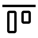 Vertical Alignment Top (Carbon) Free Open-Source SVG Icon