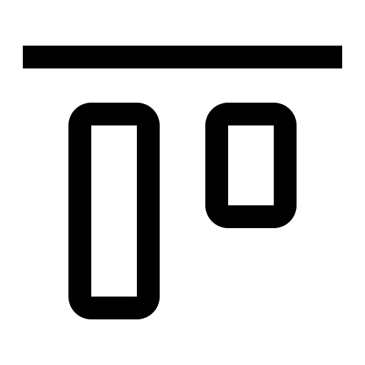 Vertical Alignment Top (Carbon) Free Open-Source SVG Icon (Carbon)