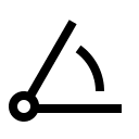 Angle Measurement Tool Free Open-Source SVG Icon