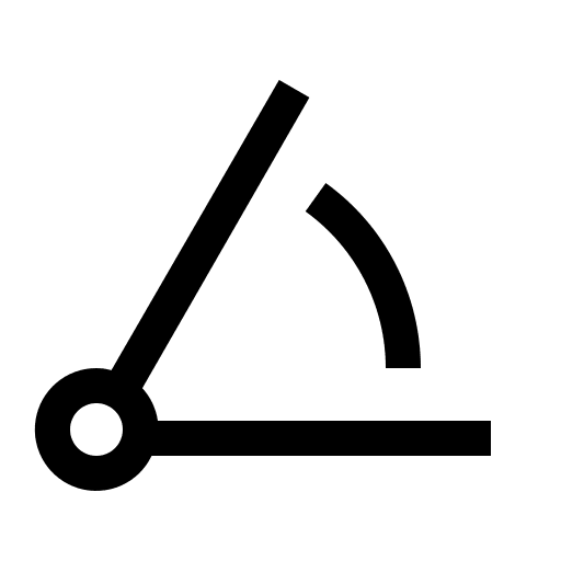 Angle Measurement Tool Free Open-Source SVG Icon (Carbon)