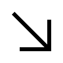 Downward Right Arrow Free Open-Source SVG Icon