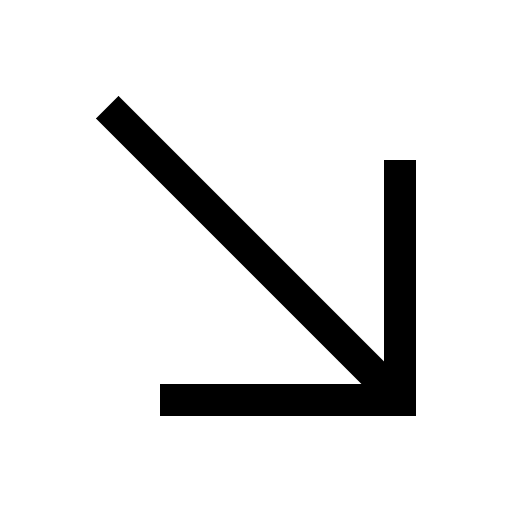 Downward Right Arrow Free Open-Source SVG Icon (Carbon)