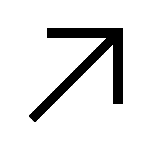 Upward Right Arrow (Carbon) Free Open-Source SVG Icon (Carbon)