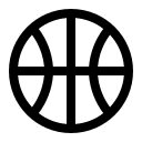 Basketball (Carbon) Free Open-Source SVG Icon