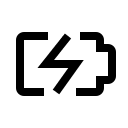 Battery Charging Status (Carbon) Free Open-Source SVG Icon