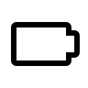 Empty Battery Status (Carbon) Free Open-Source SVG Icon