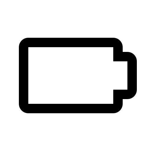 Empty Battery Status (Carbon) Free Open-Source SVG Icon (Carbon)