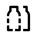 Dash of Bottles (Carbon) Free Open-Source SVG Icon