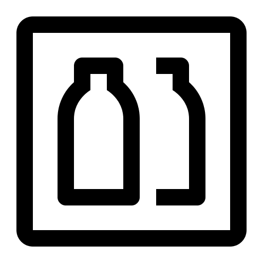 Bottles Storage Container Free Open-Source SVG Icon (Carbon)