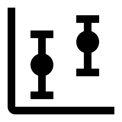 Alternative Error Bar Chart (Carbon) Free Open-Source SVG Icon (Carbon)