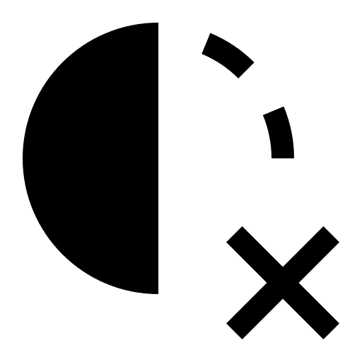 Incomplete Cancel Action (Carbon) Free Open-Source SVG Icon (Carbon)