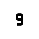 Small Number 9 (Carbon) Free Open-Source SVG Icon