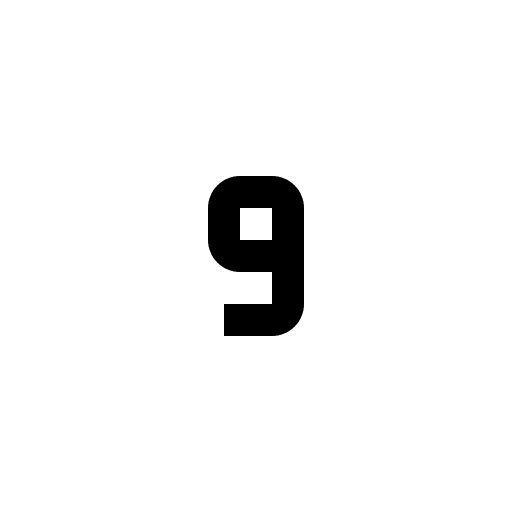 Small Number 9 (Carbon) Free Open-Source SVG Icon (Carbon)