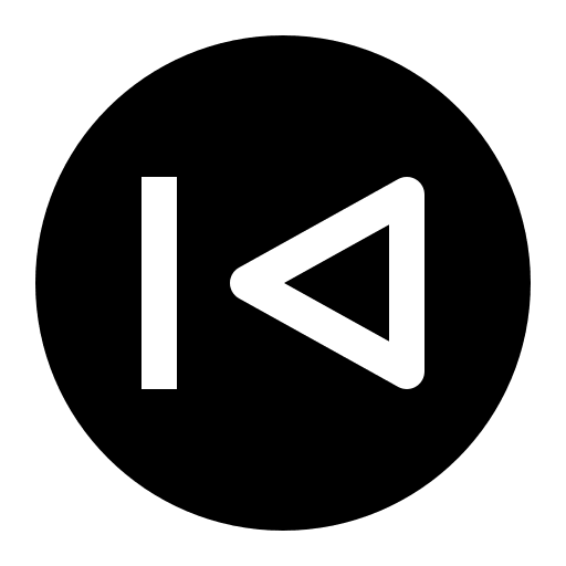 Skip Backward Playback Control (Outline Filled) Free Open-Source SVG Icon (Carbon)