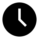 Filled Clock Time Free Open-Source SVG Icon