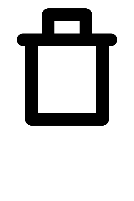 Trash Bin Free Open-Source SVG Icon (Charm Icons)