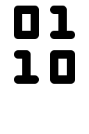 Binary Code Representation Free Open-Source SVG Icon