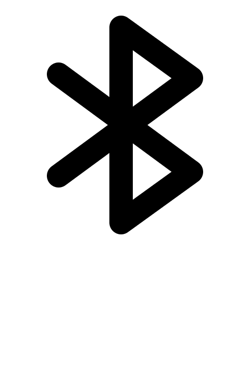 Bluetooth Connectivity Symbol Free Open-Source SVG Icon (Charm Icons)