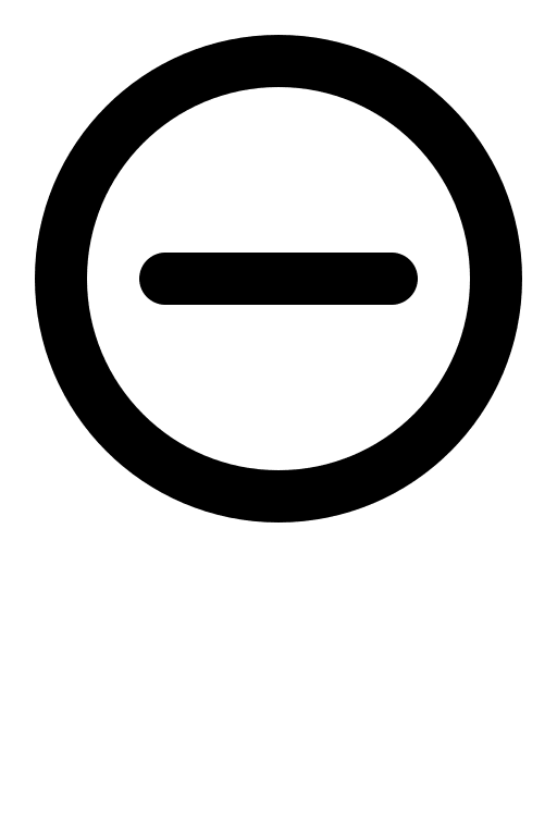 Circle Minus Symbol Free Open-Source SVG Icon (Charm Icons)