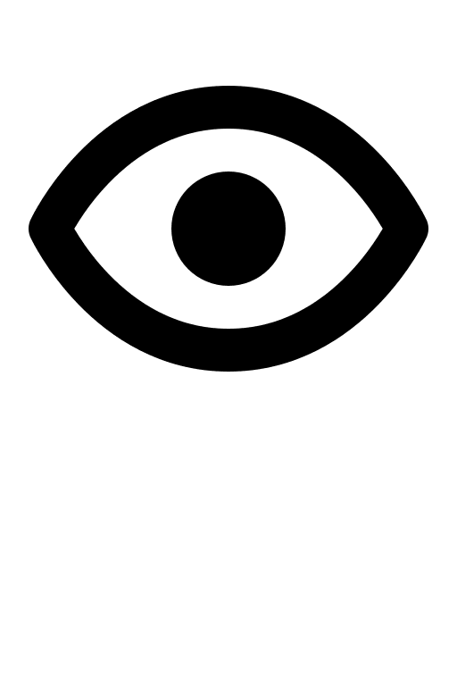 Eye Symbol Free Open-Source SVG Icon (Charm Icons)