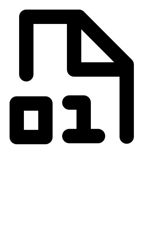 Binary File Format Free Open-Source SVG Icon (Charm Icons)