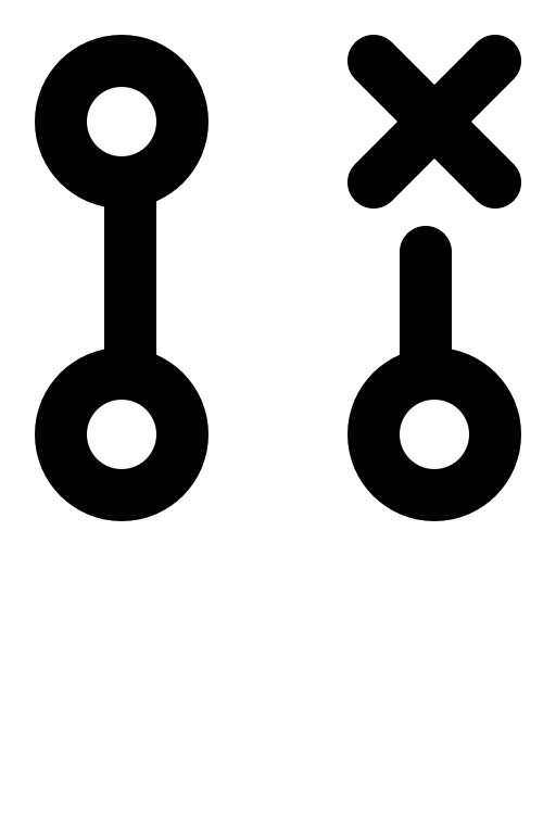 Git Request Cross (Charm) Free Open-Source SVG Icon (Charm Icons)