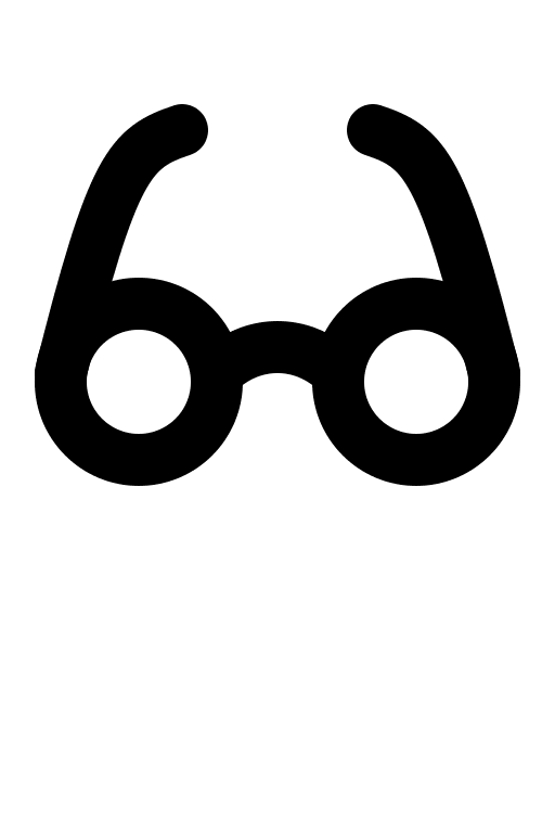 Glasses Accessory Free Open-Source SVG Icon (Charm Icons)