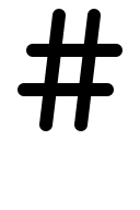 Hash Symbol Free Open-Source SVG Icon