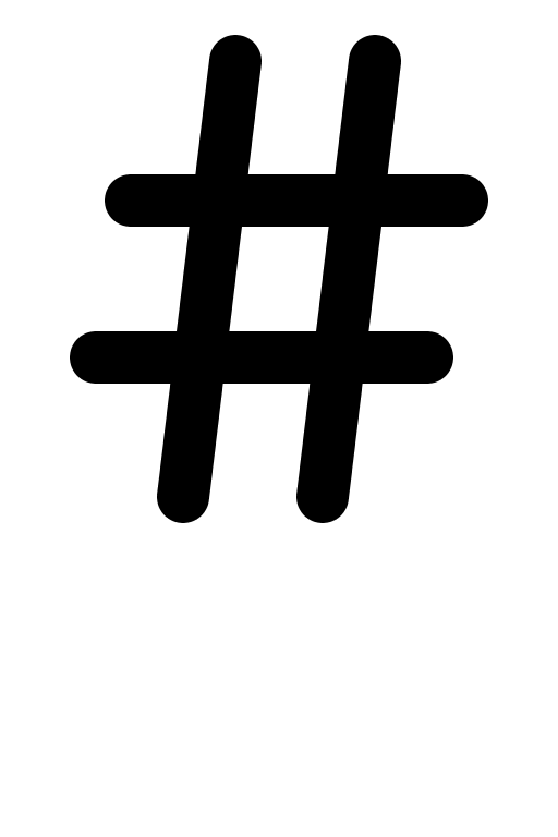 Hash Symbol Free Open-Source SVG Icon (Charm Icons)