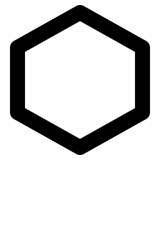 Hexagon Shape Free Open-Source SVG Icon (Charm Icons)