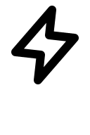 Lightning Bolt Symbol Free Open-Source SVG Icon