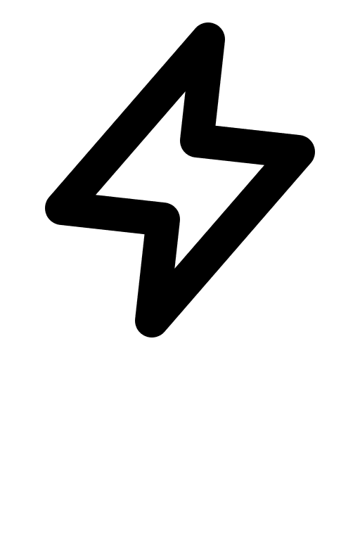 Lightning Bolt Symbol Free Open-Source SVG Icon (Charm Icons)