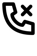 Phone with Cross Mark Free Open-Source SVG Icon