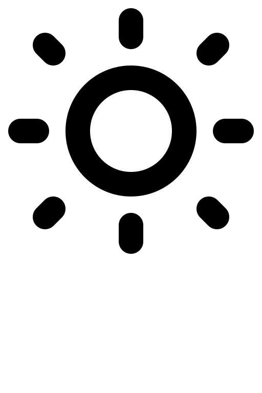 Sun Symbol Free Open-Source SVG Icon (Charm Icons)