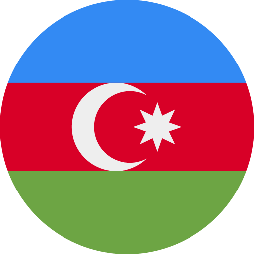 Azerbaijan National Flag Free Open-Source SVG Icon (Circle Flags)