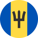 Barbados National Flag (Circle Flags) Free Open-Source SVG Icon