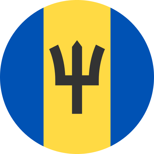 Barbados National Flag (Circle Flags) Free Open-Source SVG Icon (Circle Flags)