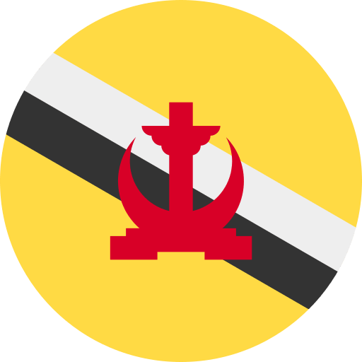 Brunei National Flag Free Open-Source SVG Icon (Circle Flags)