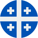 Quebec Canada Flag Free Open-Source SVG Icon