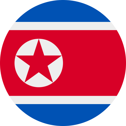 North Korea Flag Free Open-Source SVG Icon (Circle Flags)