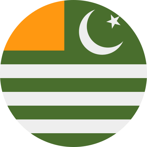 Pakistan and Jammu & Kashmir Flags Free Open-Source SVG Icon (Circle Flags)