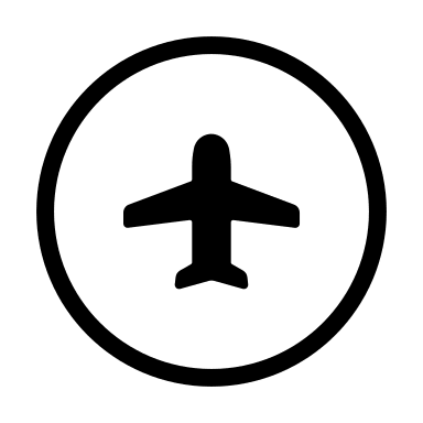 Airport Sign (Circum Icons) Free Open-Source SVG Icon (Circum Icons)