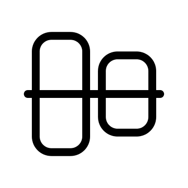 Vertical Center Alignment Free Open-Source SVG Icon (Circum Icons)